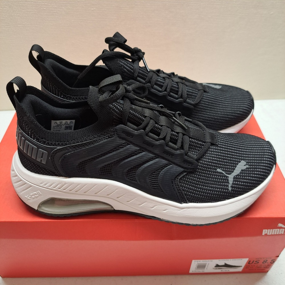 Puma Mens Sneakers Size 8.5 Black Illumine C 314796 02 X-Cell NWT 2059-1049